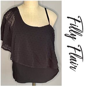 NWOT Filly Flair black top